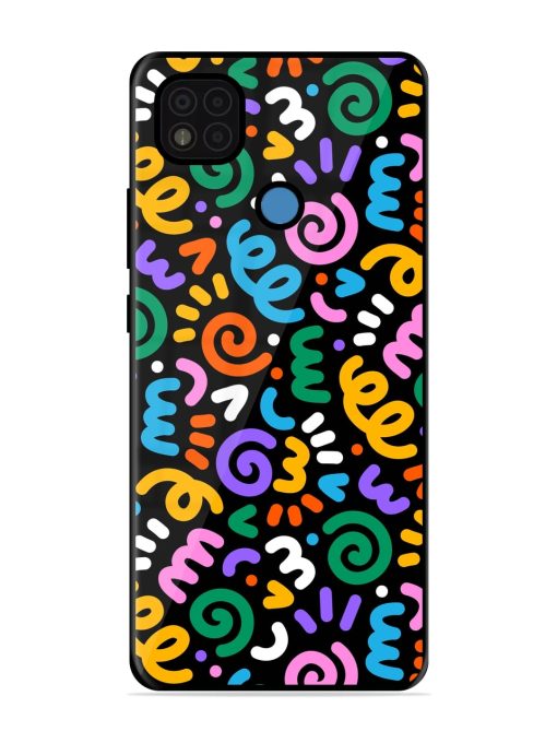 Colorful Seamless Vector Glossy Metal Phone Cover for Poco C31 Zapvi