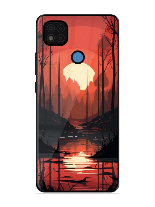 Natural Landscape Glossy Metal Phone Cover for Poco C31