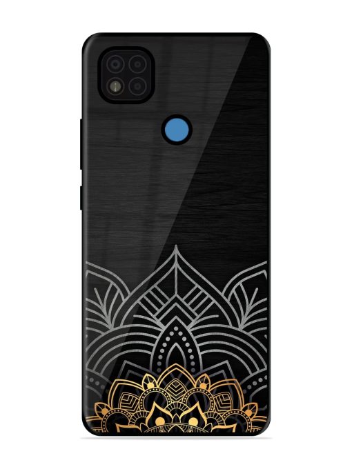 Decorative Golden Pattern Glossy Metal Phone Cover for Poco C31