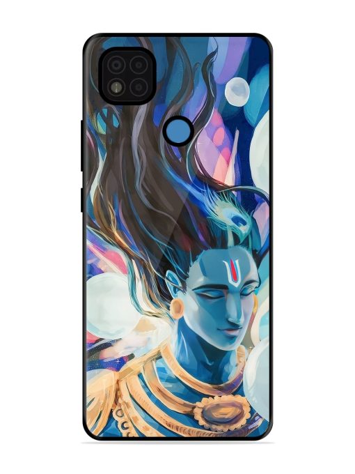 Bhagwan Sri Krishna Glossy Metal Phone Cover for Poco C31 Zapvi