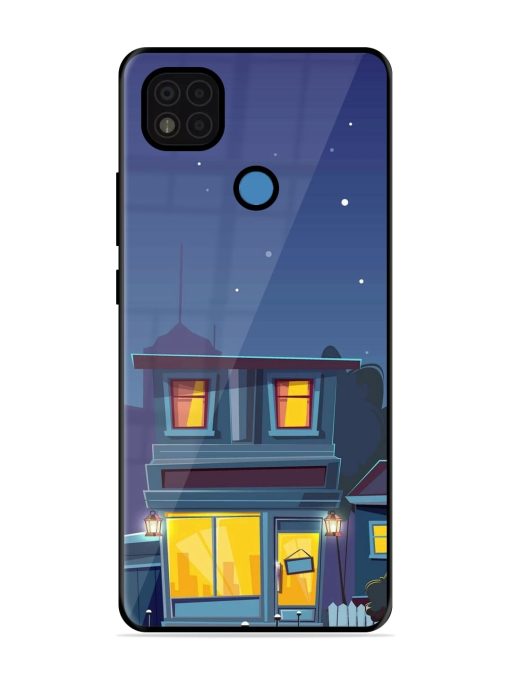 Vector Night House Glossy Metal Phone Cover for Poco C31