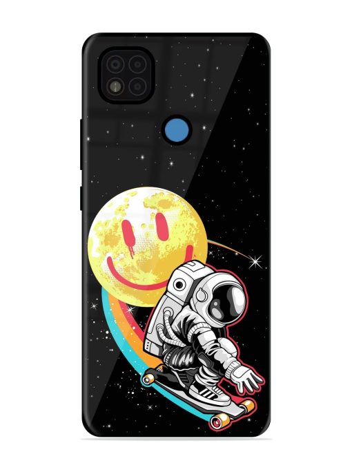 Astronaut Art Glossy Metal Phone Cover for Poco C31 Zapvi