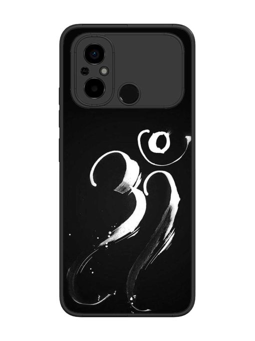 Om Logo Glossy Metal Phone Cover for Poco C55