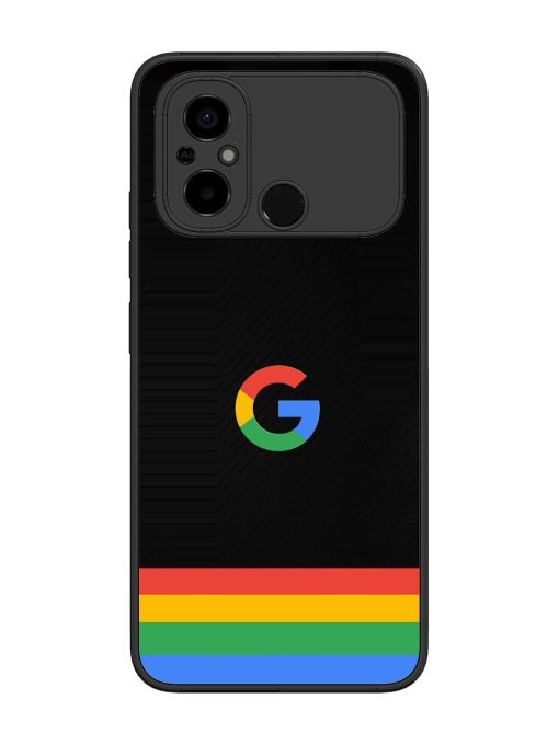 Google Logo Art Glossy Metal Phone Cover for Poco C55 Zapvi