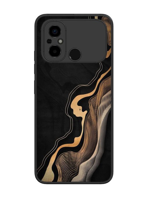 Abstract Art Glossy Metal TPU Phone Cover for Poco C55 Zapvi