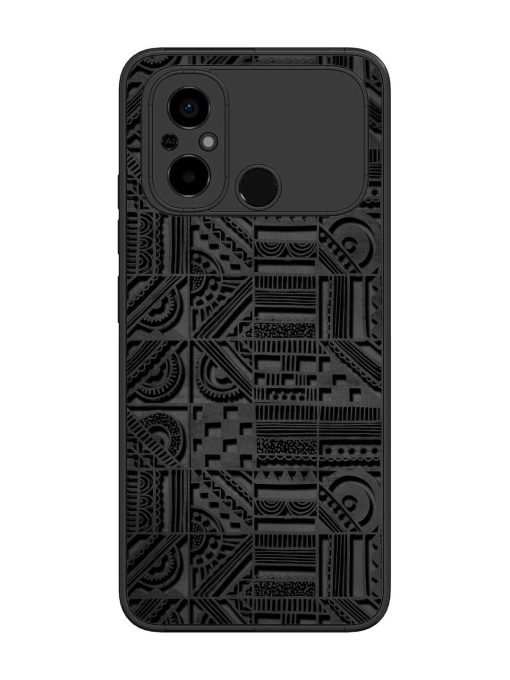 Seamless Pattern Glossy Metal Phone Cover for Poco C55 Zapvi