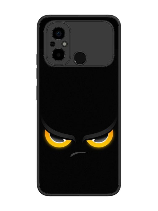 Scary Yellow Eye Glossy Metal TPU Phone Cover for Poco C55 Zapvi