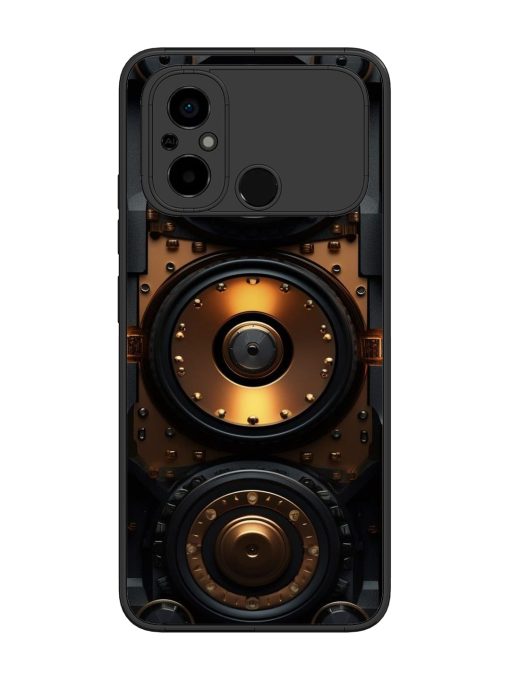 Sound Box Glossy Metal Phone Cover for Poco C55