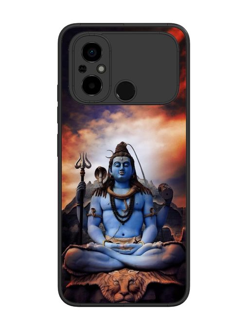 Jai Jai Shiv Glossy Metal Phone Cover for Poco C55 Zapvi