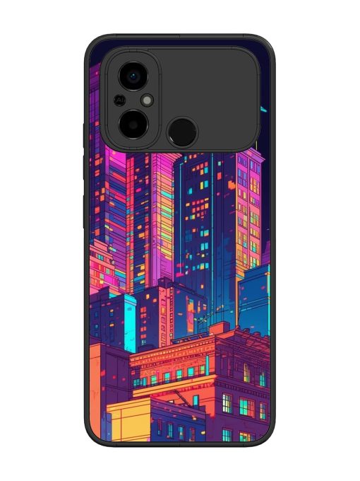 City View Glossy Metal Phone Cover for Poco C55 Zapvi