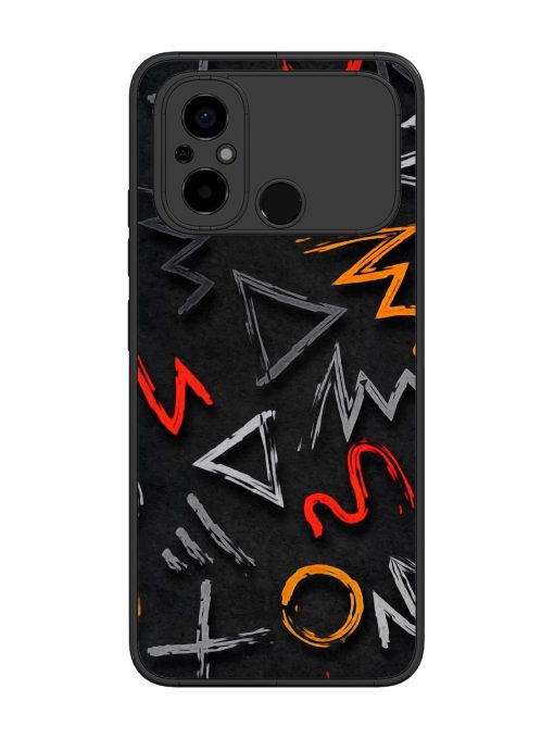 Grungy Graffiti Glossy Metal Phone Cover for Poco C55 Zapvi