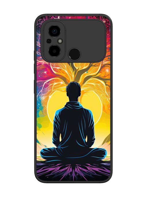 Mind Colourful Glossy Metal Phone Cover for Poco C55 Zapvi