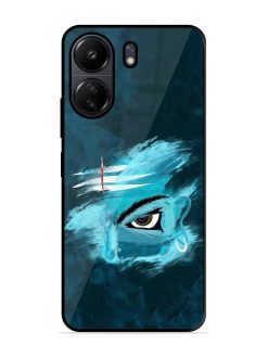 Lord Shiva Glossy Metal Phone Cover for Poco C65