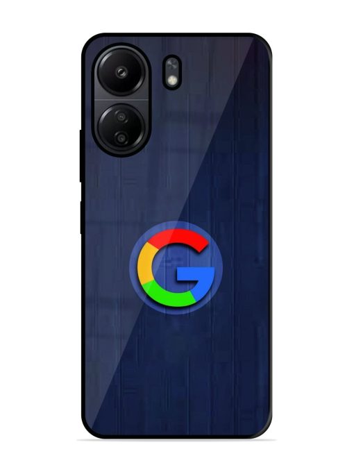 Google Logo Printed Glossy Metal TPU Phone Cover for Poco C65