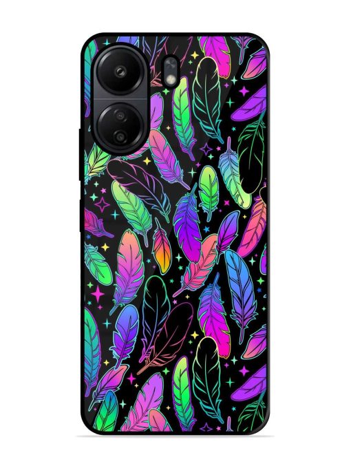 Bright Multi Colored Seamless Glossy Metal Phone Cover for Poco C65