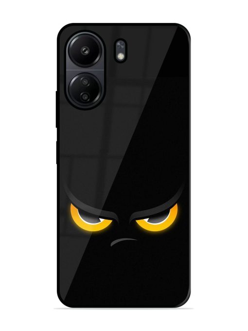 Scary Yellow Eye Glossy Metal TPU Phone Cover for Poco C65