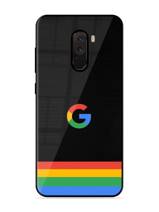 Google Logo Art Glossy Metal Phone Cover for Poco F1