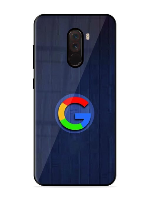 Google Logo Printed Glossy Metal TPU Phone Cover for Poco F1 Zapvi