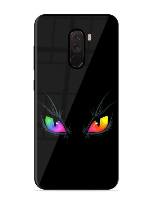 Cat Eyes Glossy Metal Phone Cover for Poco F1