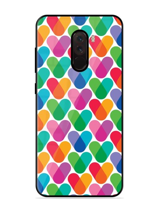 Overlapping Colors Colorful Glossy Metal TPU Phone Cover for Poco F1 Zapvi