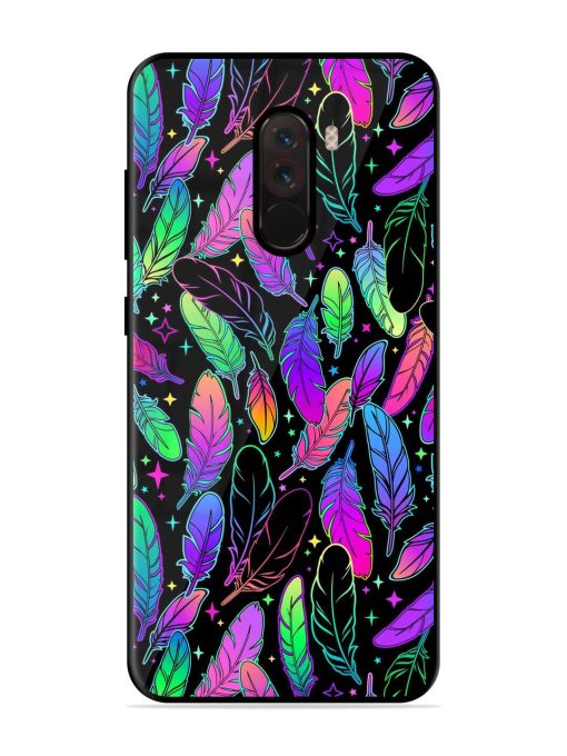 Bright Multi Colored Seamless Glossy Metal Phone Cover for Poco F1 Zapvi