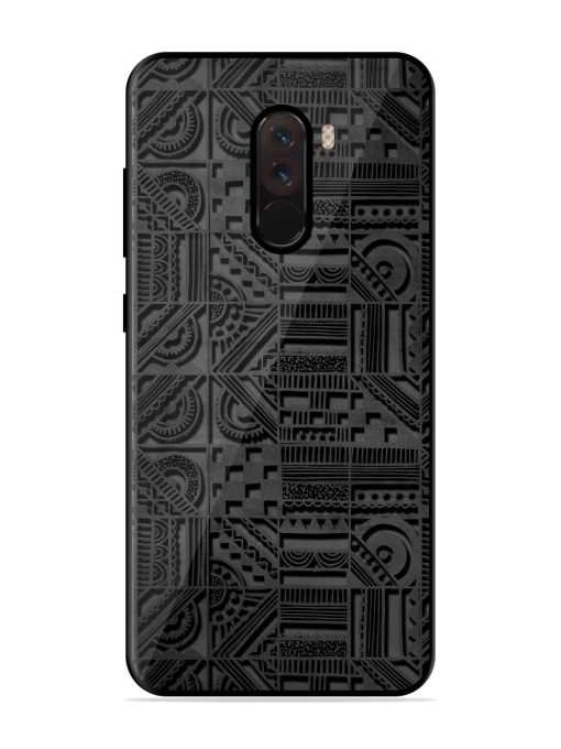 Seamless Pattern Glossy Metal Phone Cover for Poco F1