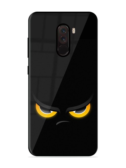 Scary Yellow Eye Glossy Metal TPU Phone Cover for Poco F1 Zapvi