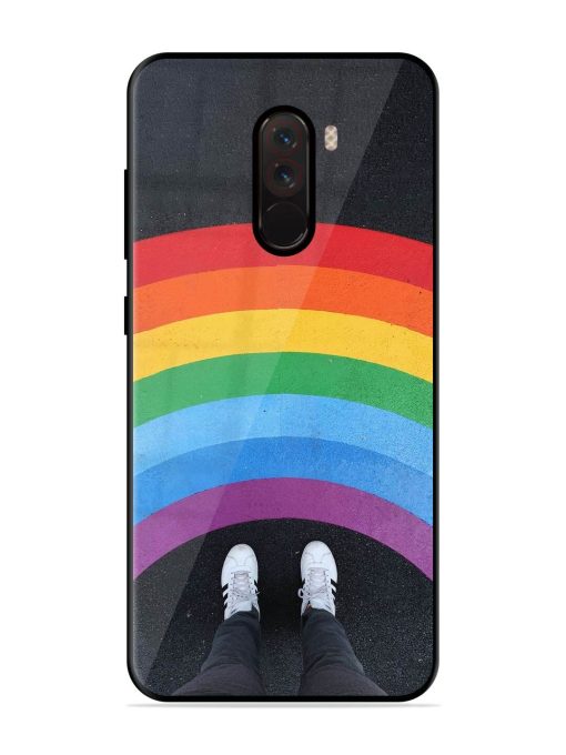 Legs Rainbow Glossy Metal TPU Phone Cover for Poco F1 Zapvi