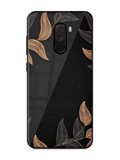 Foliage Art Glossy Metal Phone Cover for Poco F1