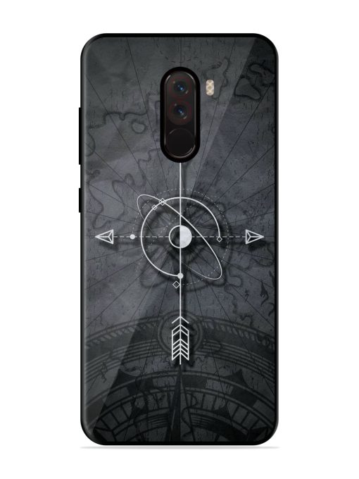 Lighting Cross Glossy Metal Phone Cover for Poco F1