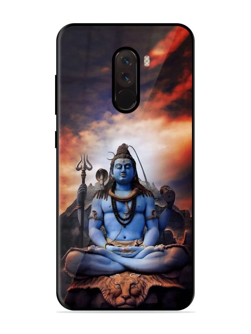 Jai Jai Shiv Glossy Metal Phone Cover for Poco F1 Zapvi