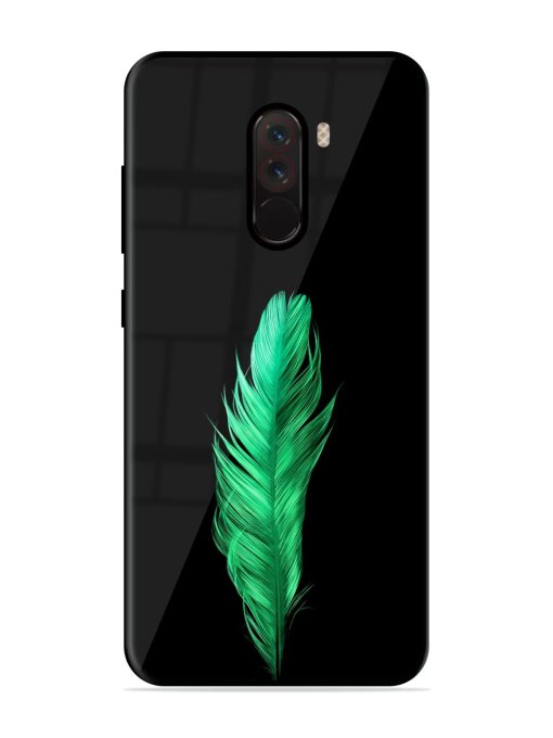 Feather Texture Glossy Metal Phone Cover for Poco F1 Zapvi