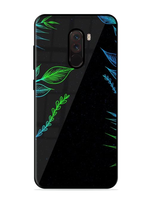 Aesthetic Neon Glossy Metal Phone Cover for Poco F1 Zapvi