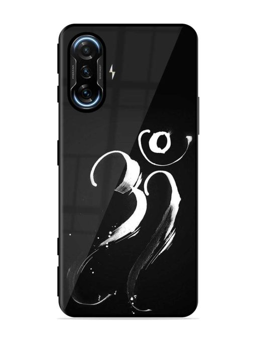 Om Logo Glossy Metal Phone Cover for Poco F3 Gt (5G) Zapvi