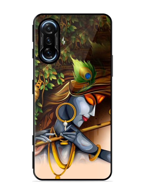 Krishna Glossy Metal Phone Cover for Poco F3 Gt (5G) Zapvi