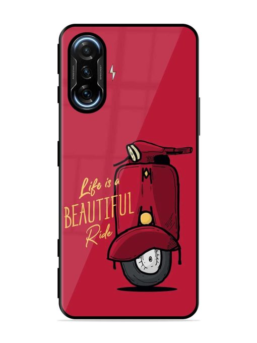 Life Is Beautiful Rides Glossy Metal Phone Cover for Poco F3 Gt (5G) Zapvi