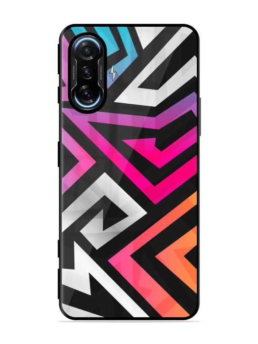 Rainbow Seamless Glossy Metal Phone Cover for Poco F3 Gt (5G)