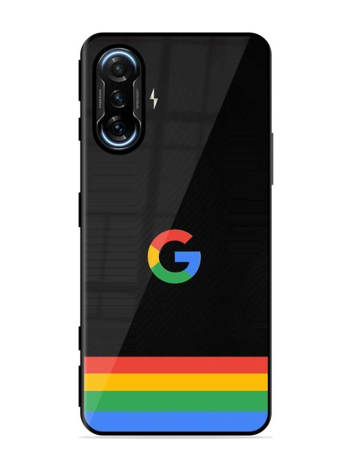 Google Logo Art Glossy Metal Phone Cover for Poco F3 Gt (5G) Zapvi