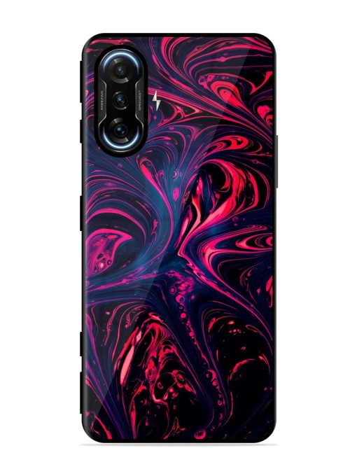 Abstract Background Glossy Metal Phone Cover for Poco F3 Gt (5G) Zapvi