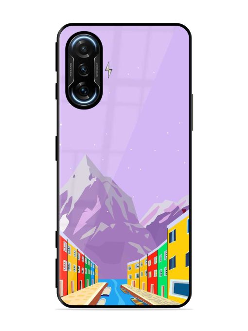 Venice City Illustration Glossy Metal Phone Cover for Poco F3 Gt (5G) Zapvi