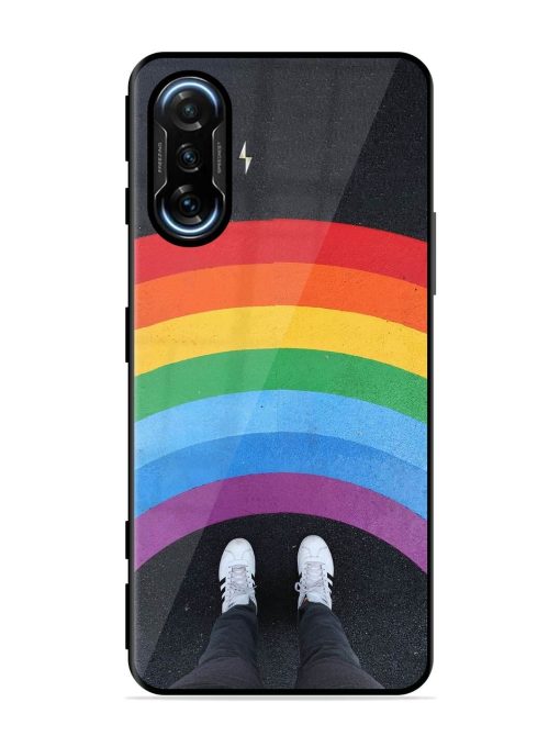 Legs Rainbow Glossy Metal TPU Phone Cover for Poco F3 Gt (5G) Zapvi