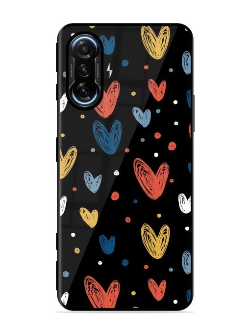 Happy Valentines Day Glossy Metal TPU Phone Cover for Poco F3 Gt (5G) Zapvi