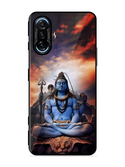 Jai Jai Shiv Glossy Metal Phone Cover for Poco F3 Gt (5G) Zapvi