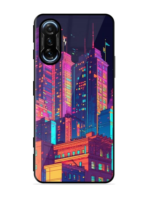 City View Glossy Metal Phone Cover for Poco F3 Gt (5G) Zapvi