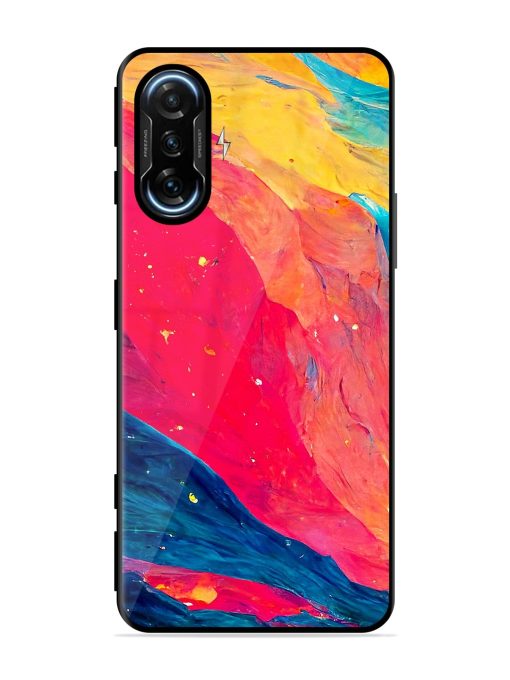 Starry Night Glossy Metal Phone Cover for Poco F3 Gt (5G) Zapvi