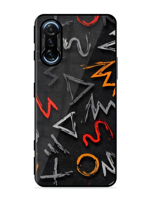 Grungy Graffiti Glossy Metal Phone Cover for Poco F3 Gt (5G) Zapvi