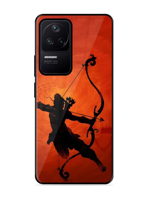 Illustration Lord Rama Glossy Metal Phone Cover for Poco F4 (5G) Zapvi