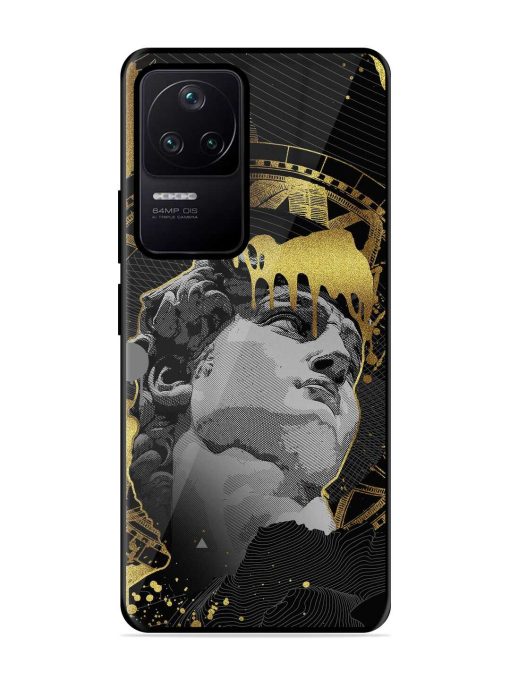 Roman Face Glossy Metal Phone Cover for Poco F4 (5G)