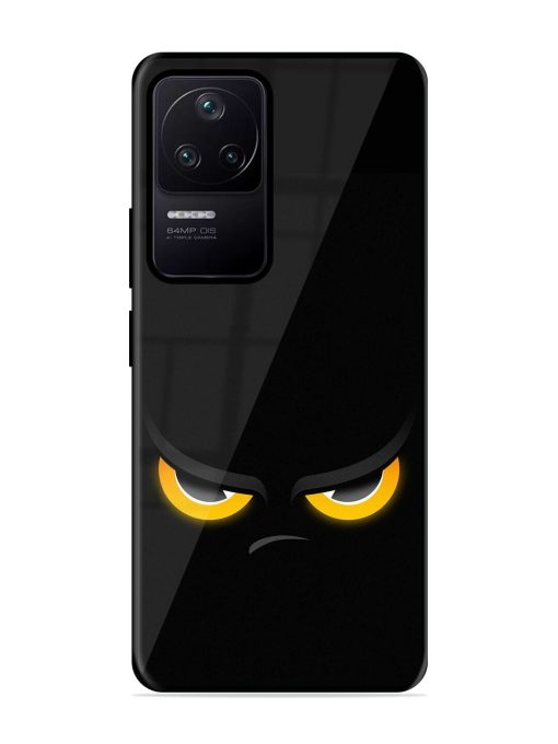 Scary Yellow Eye Glossy Metal TPU Phone Cover for Poco F4 (5G)