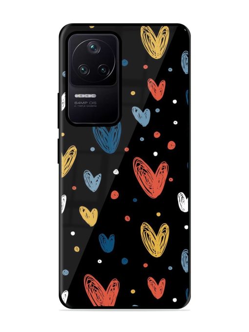 Happy Valentines Day Glossy Metal TPU Phone Cover for Poco F4 (5G)